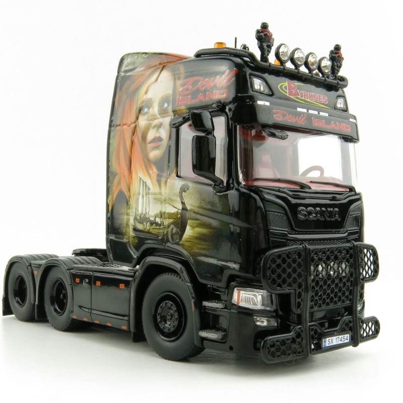 Tekno 81599 Scania NG R-Serie HL 6x2 Prime Mover Byrknes Showtruck Vikings  - Scale 1:50