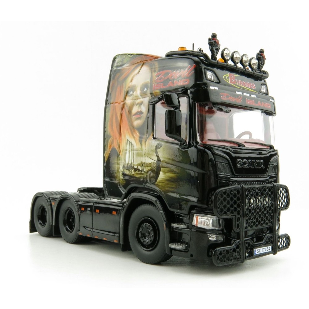 Tekno 81599 Scania NG R-Serie HL 6x2 Prime Mover Byrknes Showtruck Vikings  - Scale 1:50