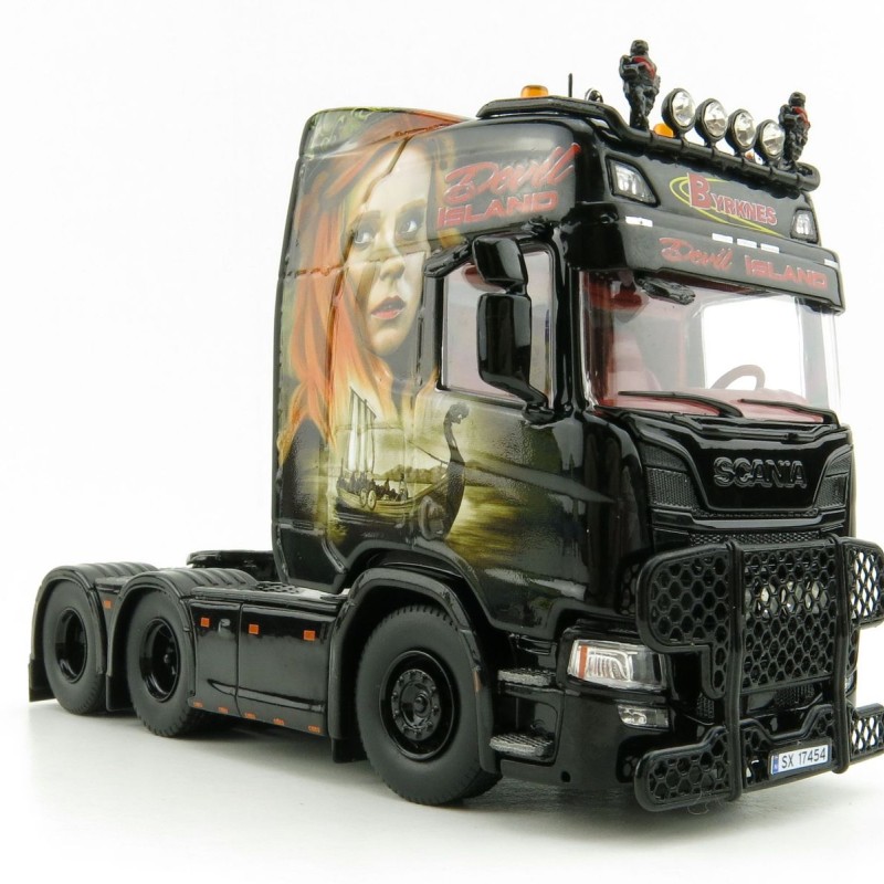 Tekno 81599 Scania NG R-Serie HL 6x2 Prime Mover Byrknes Showtruck Vikings  - Scale 1:50