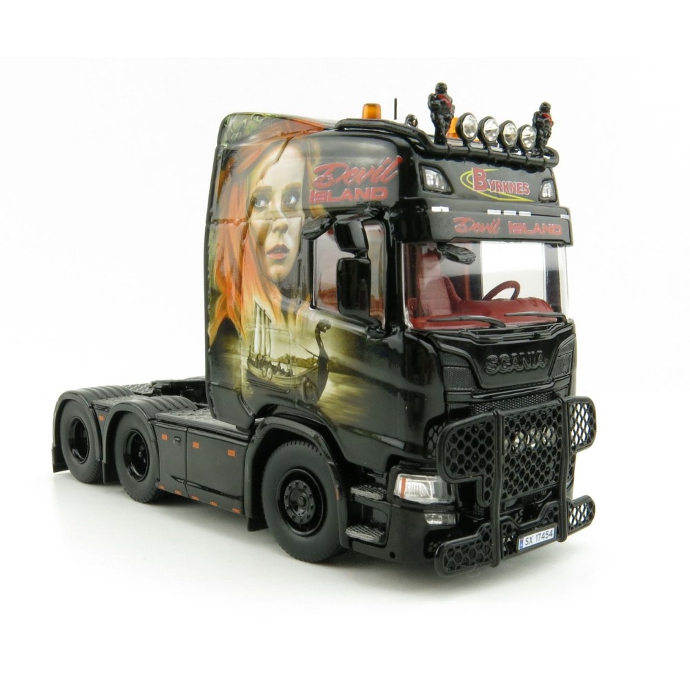 Tekno 81599 Scania NG R-Serie HL 6x2 Prime Mover Byrknes Showtruck Vikings  - Scale 1:50
