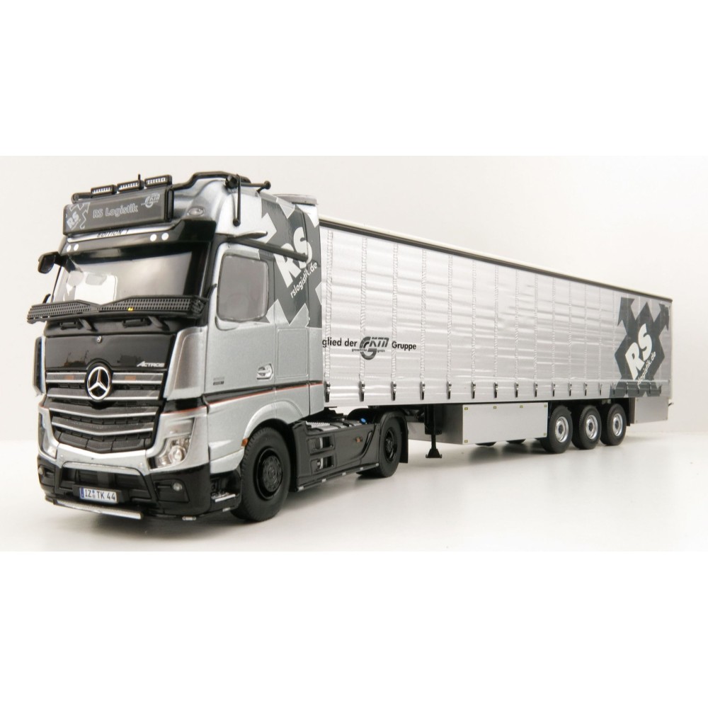 Tekno 82267 Mercedes Benz Actros 4x2 Truck and Curtainside Trailer - RS Logistiek - Scale 1:50