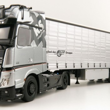 Tekno 82267 Mercedes Benz Actros 4x2 Truck and Curtainside Trailer - RS Logistiek - Scale 1:50