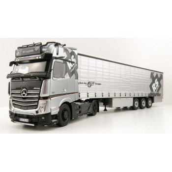 Tekno 82267 Mercedes Benz Actros 4x2 Truck and Curtainside Trailer - RS Logistiek - Scale 1:50