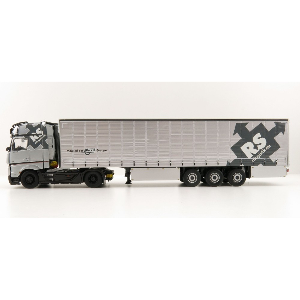 Tekno 82267 Mercedes Benz Actros 4x2 Truck and Curtainside Trailer - RS Logistiek - Scale 1:50