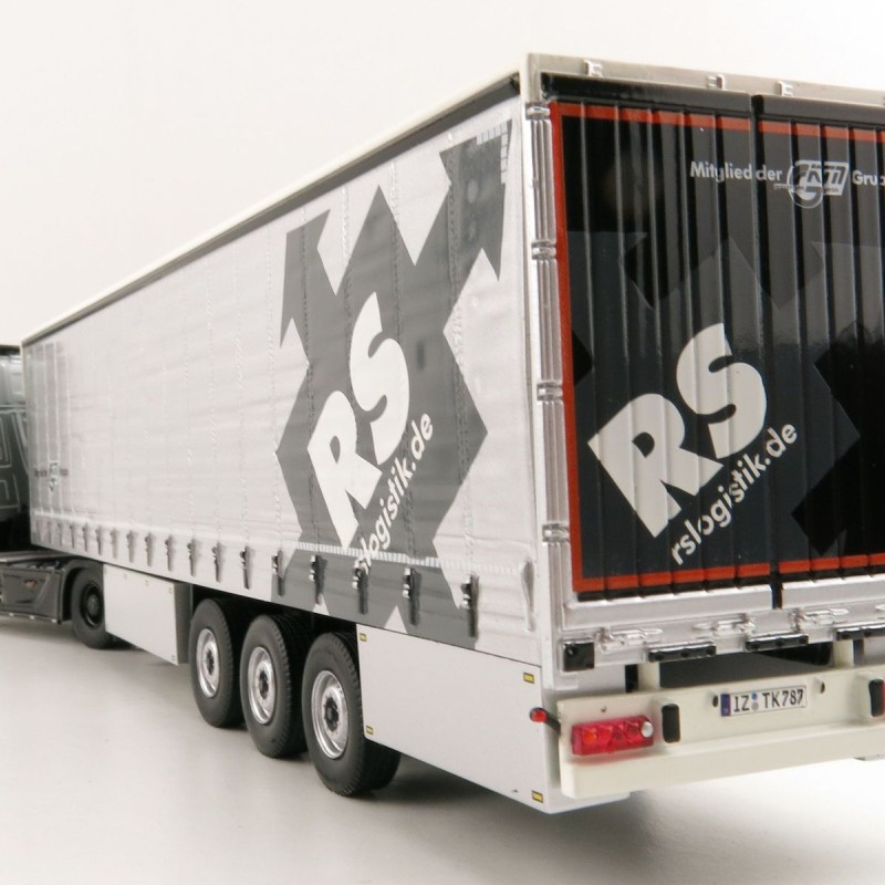 Tekno 82267 Mercedes Benz Actros 4x2 Truck and Curtainside Trailer - RS Logistiek - Scale 1:50