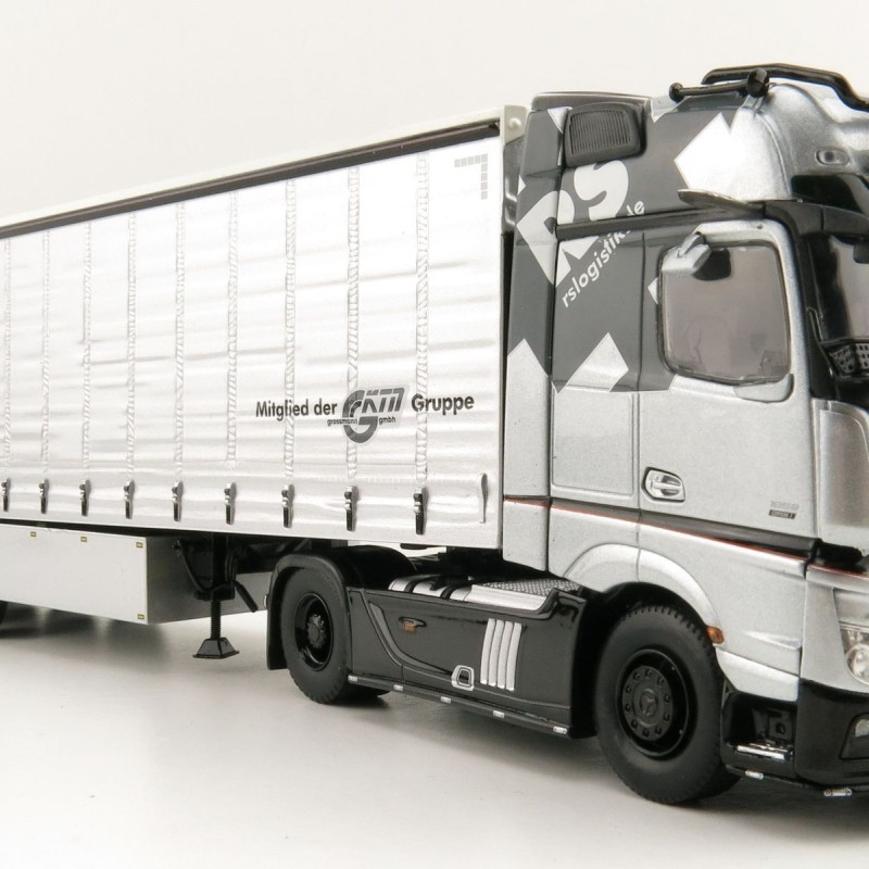 Tekno 82267 Mercedes Benz Actros 4x2 Truck and Curtainside Trailer - RS Logistiek - Scale 1:50