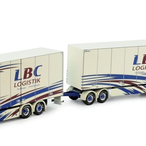 Tekno 82811 - Scania NG R Truck with Trailer Sweden Combo - LBC Karlskoga - Scale 1:50