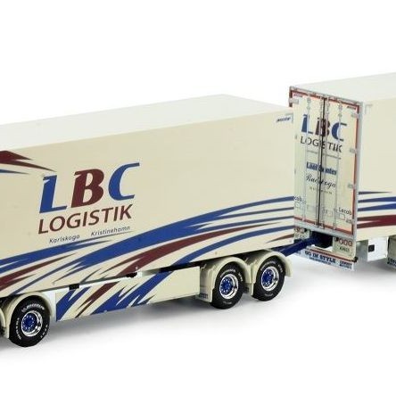Tekno 82811 - Scania NG R Truck with Trailer Sweden Combo - LBC Karlskoga - Scale 1:50
