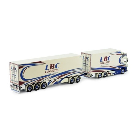 Tekno 82811 - Scania NG R Truck with Trailer Sweden Combo - LBC Karlskoga - Scale 1:50