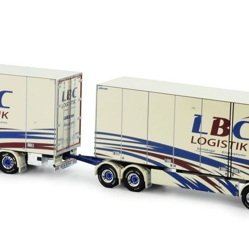 Tekno 82811 - Scania NG R Truck with Trailer Sweden Combo - LBC Karlskoga - Scale 1:50