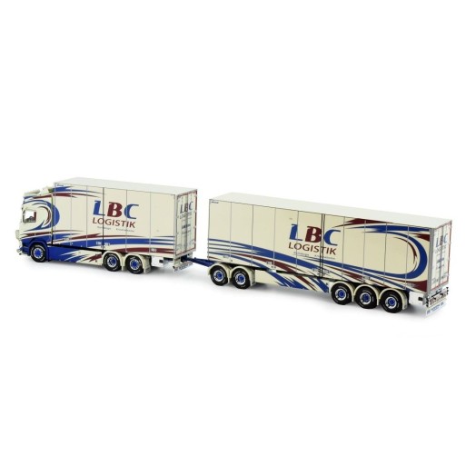 Tekno 82811 - Scania NG R Truck with Trailer Sweden Combo - LBC Karlskoga - Scale 1:50