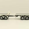Tekno 82836 Australian Double Flatbed Trailer Set with Dolly White Black Scale 1:50