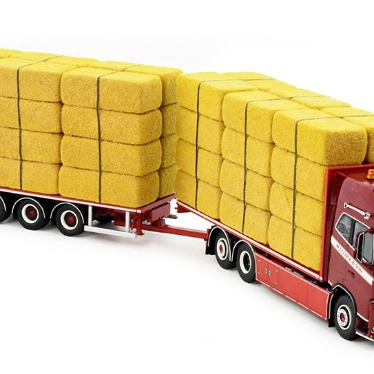 Tekno 83071 - Volvo Globetrotter XL Close & Son Straw Transport RHD - Scale 1:50