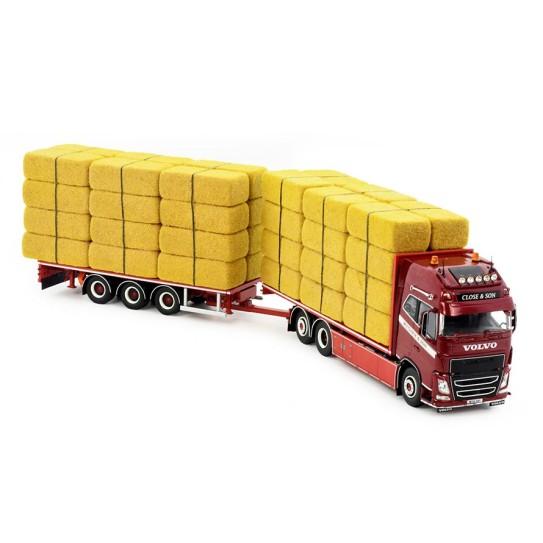 Tekno 83071 - Volvo Globetrotter XL Close & Son Straw Transport RHD - Scale 1:50