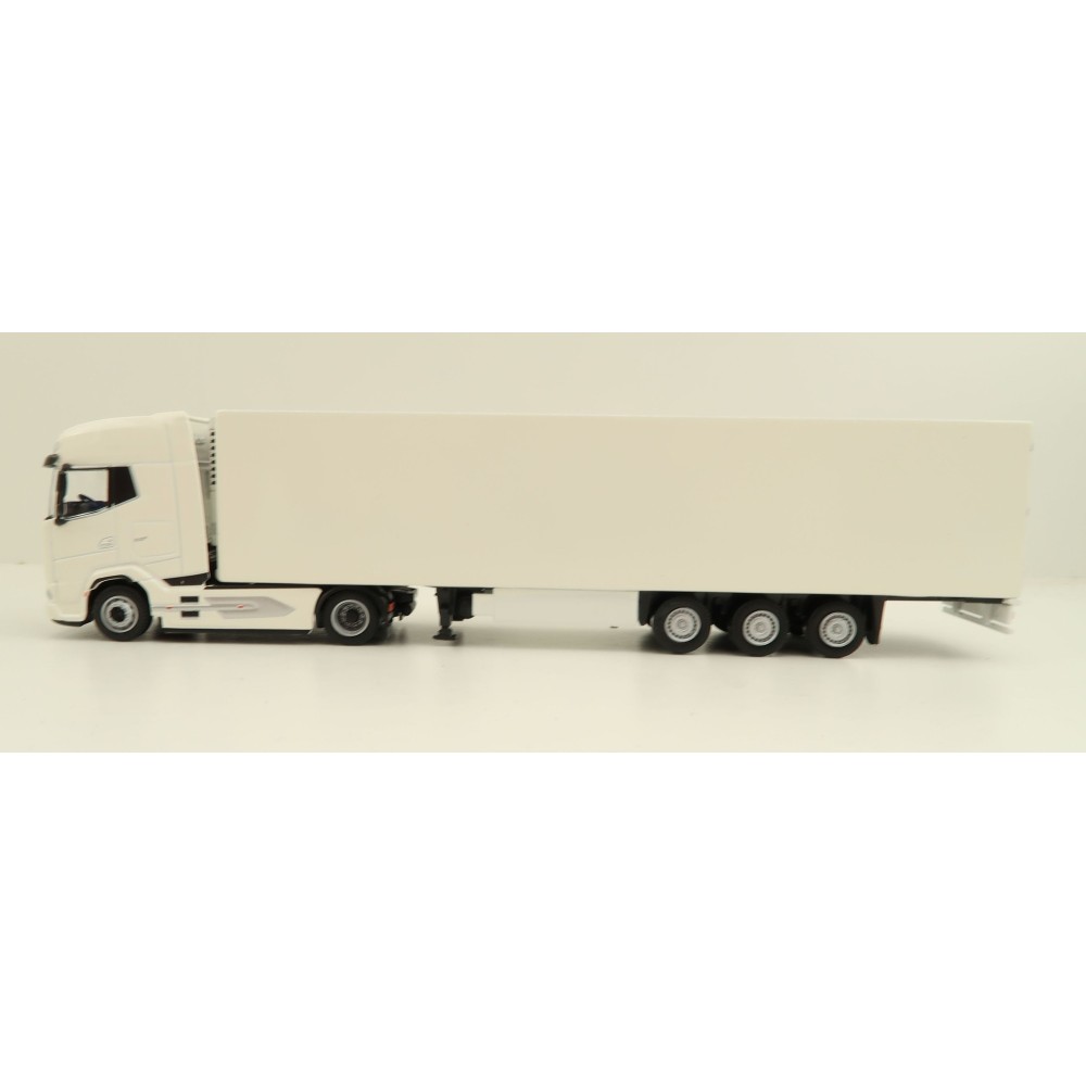 Tekno 83515 - DAF XG+ Truck with Semi 3-axle Reefer Trailer White - Scale 1:87