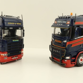 Tekno 84101 - Scania NG S-Serie Highline 4x2 & Scania 4-Serie Topline Truck - Twin Pack - Coles & Sons - Scale 1:50