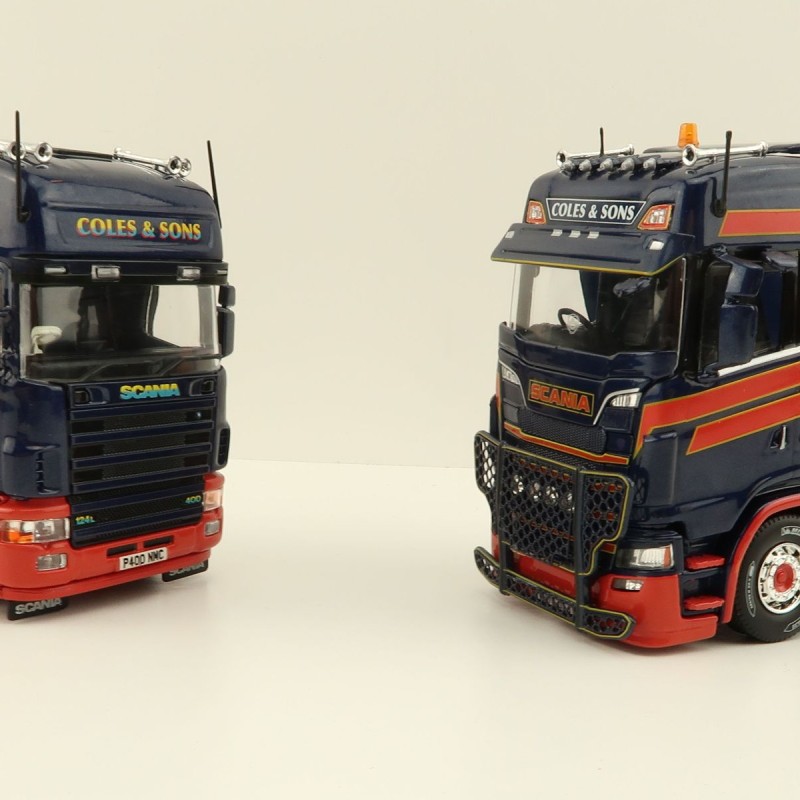 Tekno 84101 - Scania NG S-Serie Highline 4x2 & Scania 4-Serie Topline Truck - Twin Pack - Coles & Sons - Scale 1:50