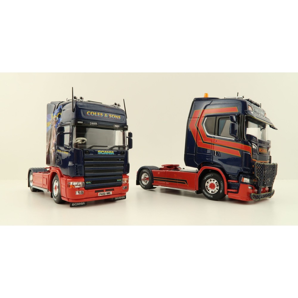 Tekno 84101 - Scania NG S-Serie Highline 4x2 & Scania 4-Serie Topline Truck - Twin Pack - Coles & Sons - Scale 1:50