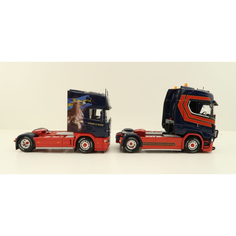 Tekno 84101 - Scania NG S-Serie Highline 4x2 & Scania 4-Serie Topline Truck - Twin Pack - Coles & Sons - Scale 1:50
