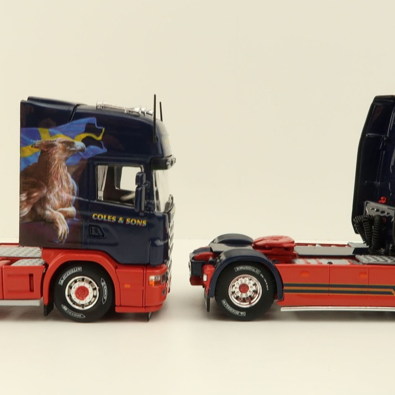 Tekno 84101 - Scania NG S-Serie Highline 4x2 & Scania 4-Serie Topline Truck - Twin Pack - Coles & Sons - Scale 1:50