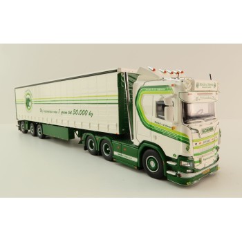 Tekno 85105 - Scania Next Gen R520-V8 6x2 with Box Trailer - Patrick van der Hoeven - Scale 1:50