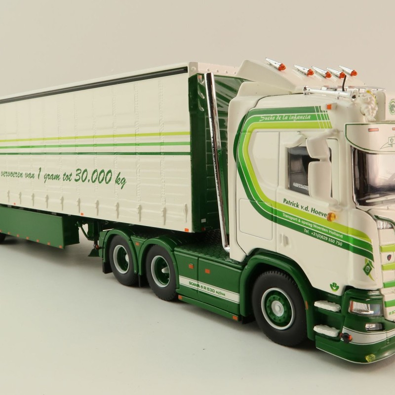 Tekno 85105 - Scania Next Gen R520-V8 6x2 with Box Trailer - Patrick van der Hoeven - Scale 1:50