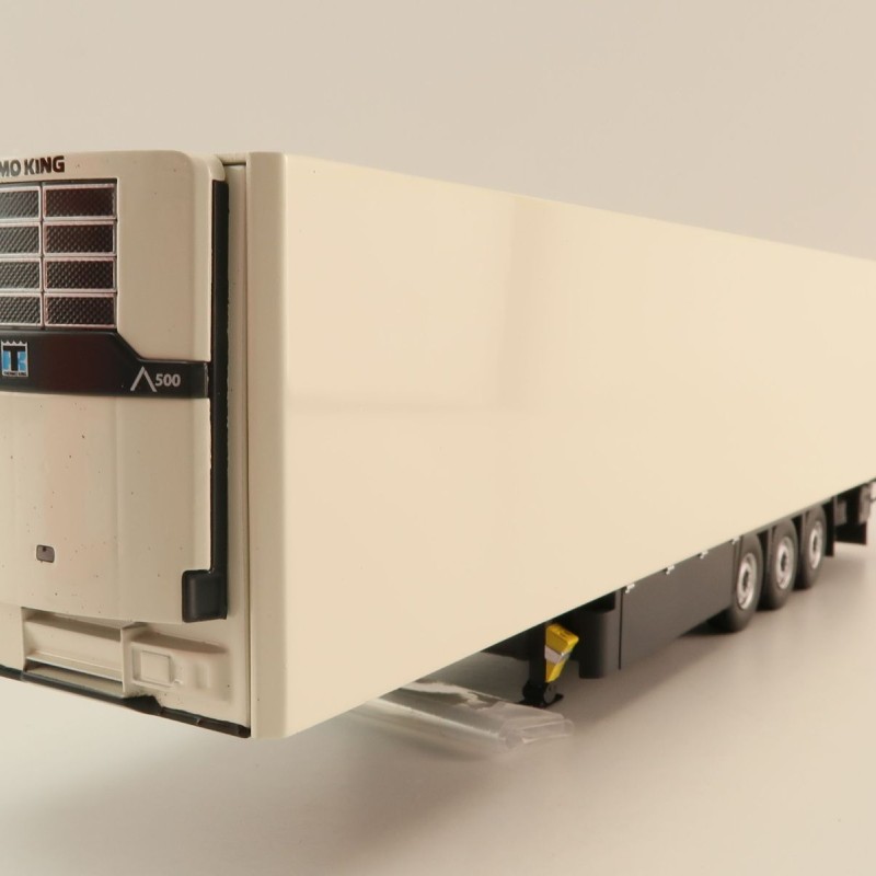 Tekno 85238-2 - Semi 3-axle Box Reefer Trailer White Thermo King - Scale 1:50