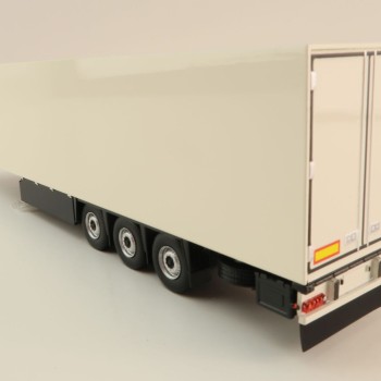 Tekno 85238-2 - Semi 3-axle Box Reefer Trailer White Thermo King - Scale 1:50