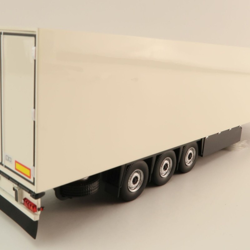 Tekno 85238-2 - Semi 3-axle Box Reefer Trailer White Thermo King - Scale 1:50