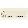 Tekno 85271 - Volvo FH05 Truck with Semi 3-axle Box trailer White - Scale 1:87