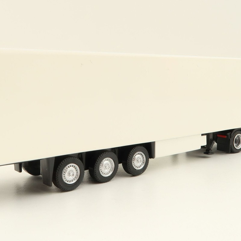Tekno 85271 - Volvo FH05 Truck with Semi 3-axle Box trailer White - Scale 1:87