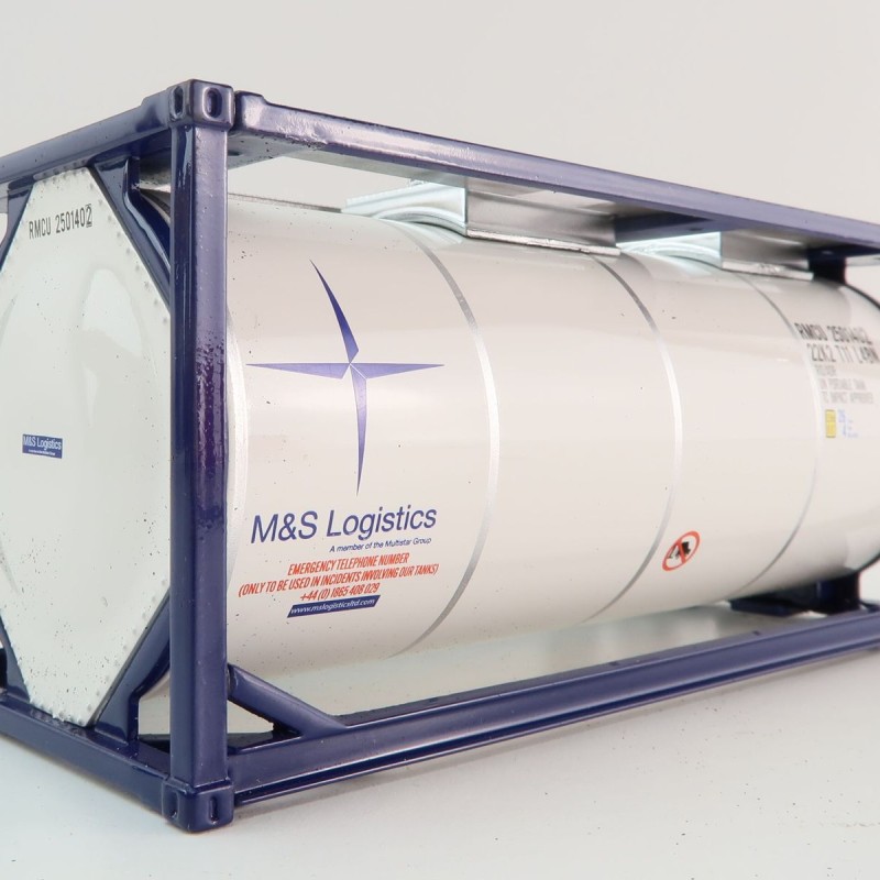 Tekno 85805 20ft Tank Shipping Container M&S Logistics - Scale 1:50