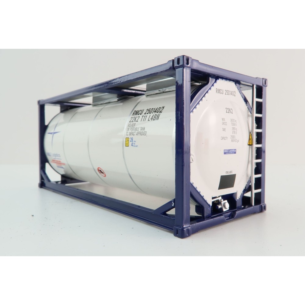 Tekno 85805 20ft Tank Shipping Container M&S Logistics - Scale 1:50