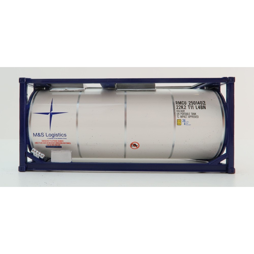 Tekno 85805 20ft Tank Shipping Container M&S Logistics - Scale 1:50