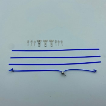 Tekno Parts 78822 4x Loading Ratchet Straps Blue Kit - Scale 1:50