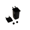Tekno Parts 80011 Wheelie Bin On Wheels - Scale 1:50