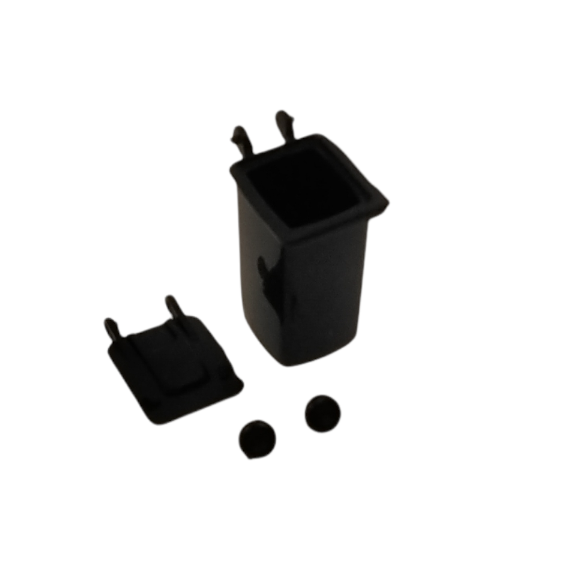 Tekno Parts 80011 Wheelie Bin On Wheels - Scale 1:50