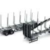 Tekno Parts 83175 Swedish Logging Transport Construction With Crane and Trailer Model Kit - Scale 1:50