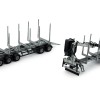 Tekno Parts 83175 Swedish Logging Transport Construction With Crane and Trailer Model Kit - Scale 1:50