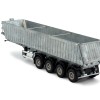 Tekno Parts 84063 4-axle Semi Tipper Trailer Model Kit - Scale 1:50