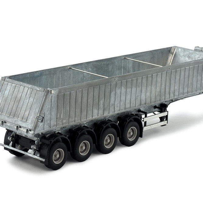 Tekno Parts 84063 4-axle Semi Tipper Trailer Model Kit - Scale 1:50