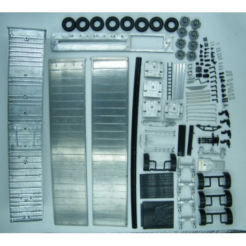 Tekno Parts 85003 4-axle Walking Floor Trailer Kit - Scale 1:50