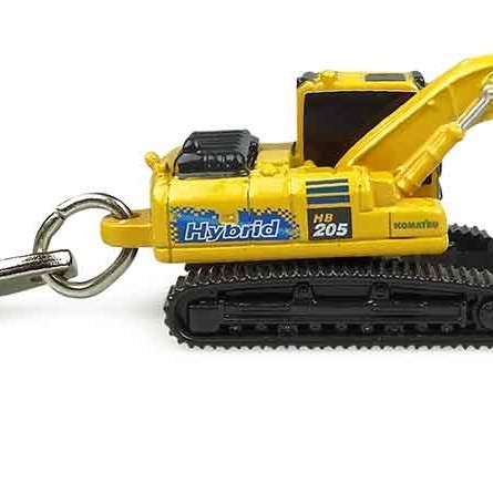 Universal Hobbies UH5853 Komatsu HB205 Hybrid Excavator Diecast Keyring