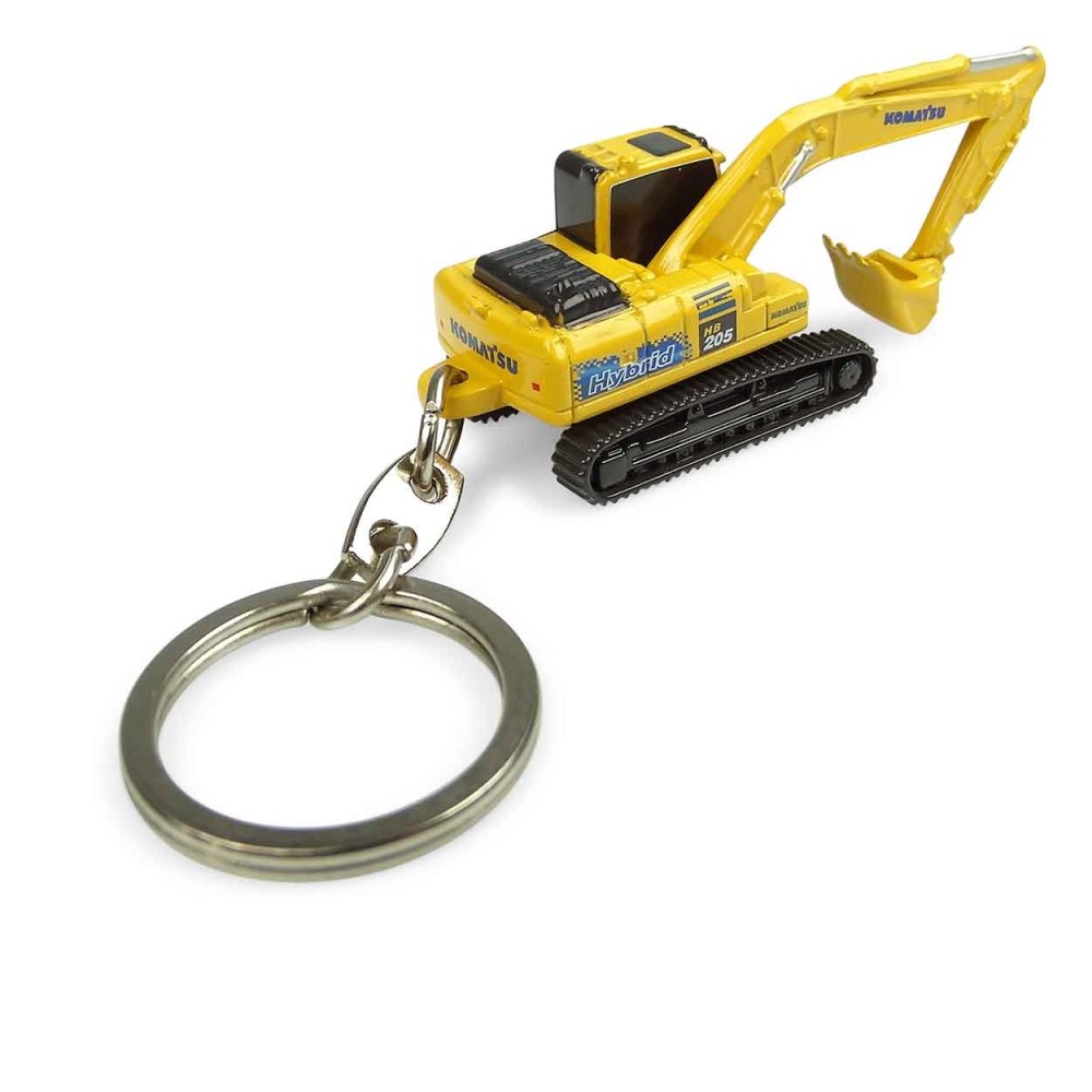 Universal Hobbies UH5853 Komatsu HB205 Hybrid Excavator Diecast Keyring