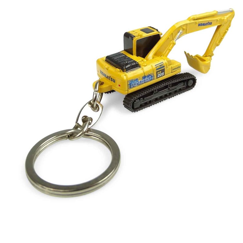 Universal Hobbies UH5853 Komatsu HB205 Hybrid Excavator Diecast Keyring