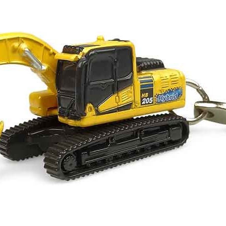 Universal Hobbies UH5853 Komatsu HB205 Hybrid Excavator Diecast Keyring