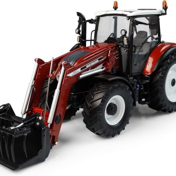 Universal Hobbies UH6235 New Holland T5.120 Fiat Centenario Tractor with 740TL Front Loader Terracotta Limited 1:32 