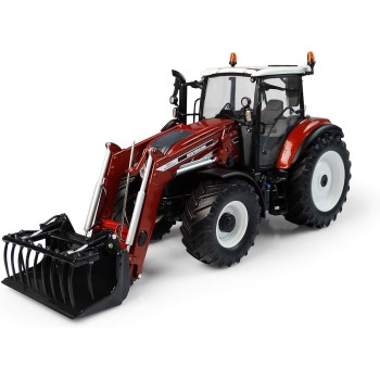 Universal Hobbies UH6235 New Holland T5.120 Fiat Centenario Tractor with 740TL Front Loader Terracotta Limited 1:32 