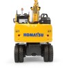 Universal Hobbies UH8162 Komatsu PW148-11 Wheeled Excavator with Bucket and Clamshell - Scale 1:50
