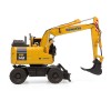 Universal Hobbies UH8162 Komatsu PW148-11 Wheeled Excavator with Bucket and Clamshell - Scale 1:50